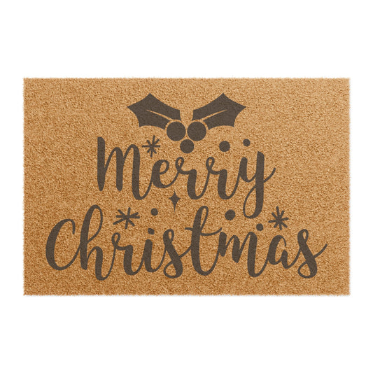 Merry Christmas 2 Coconut Fiber Doormat
