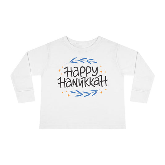 Happy Hanukkah 2 Toddler Long Sleeve Tee
