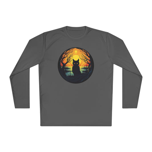 Creepy Black Cats 6 Adult Long Sleeve Tee