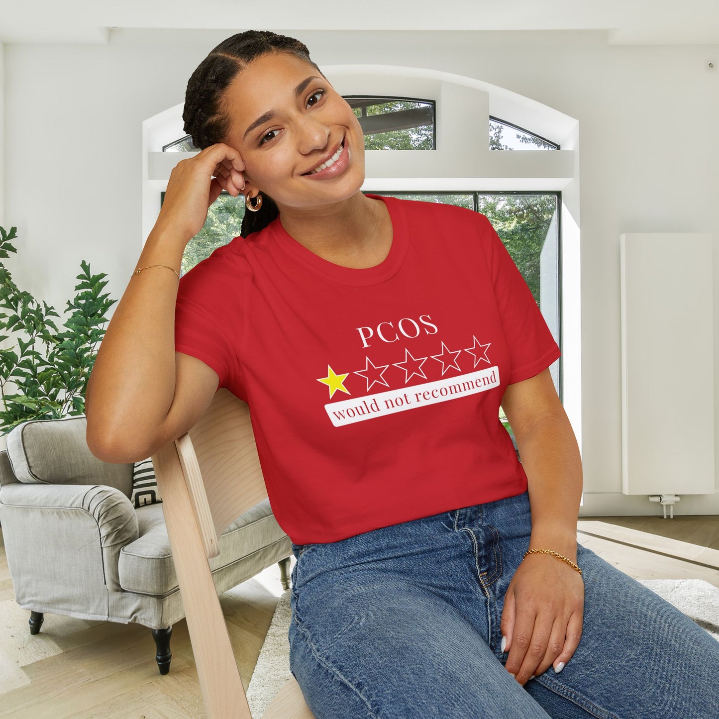 PCOS 1 Star Would Not Recommend Adult T-shirt