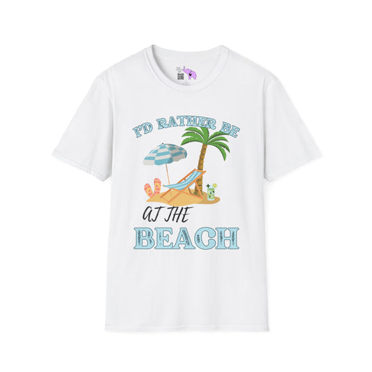 I'd Rather Be At The Beach Adult T-shirt