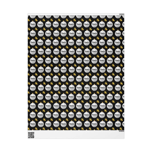 Winter Glam Custom Wrapping Paper (Frances)