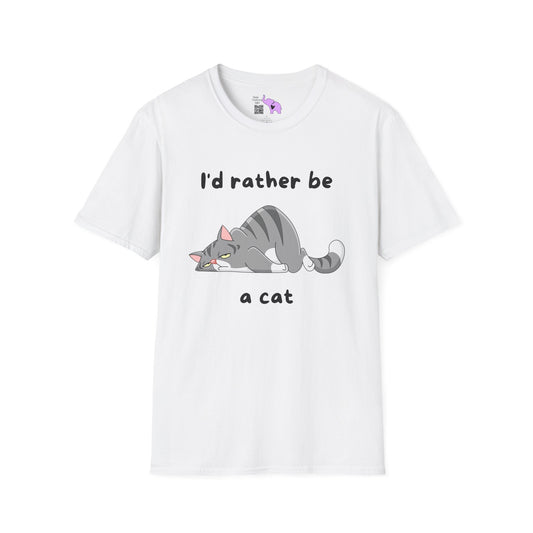 I'd Rather Be a Cat Adult T-shirt