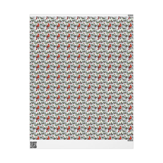 Cardinal Winter Elegance Wrapping Paper