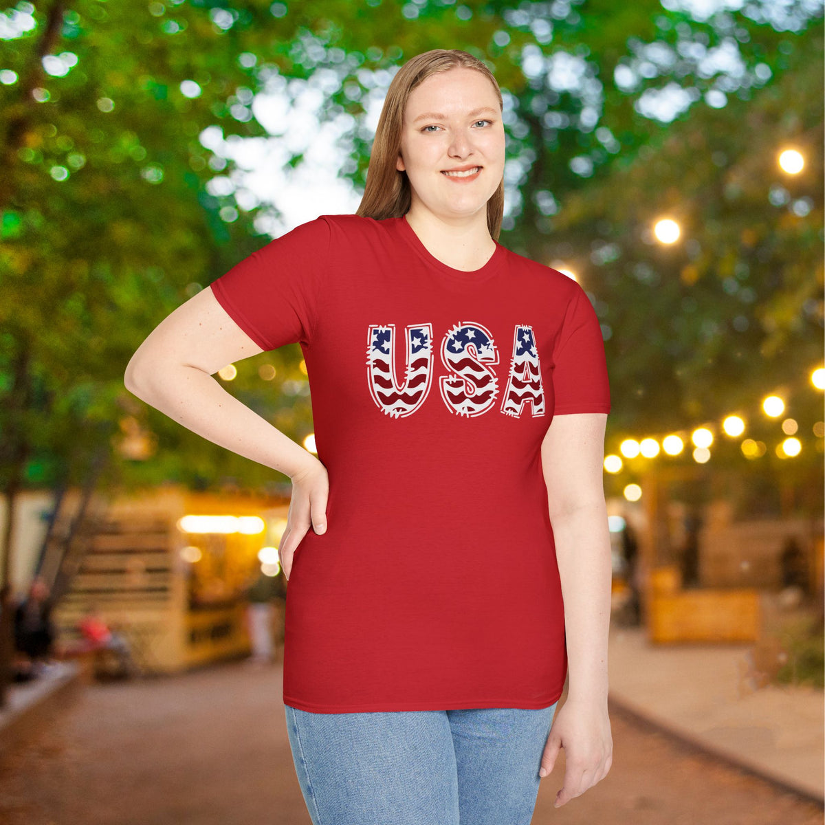 USA in Style Adult T-shirt
