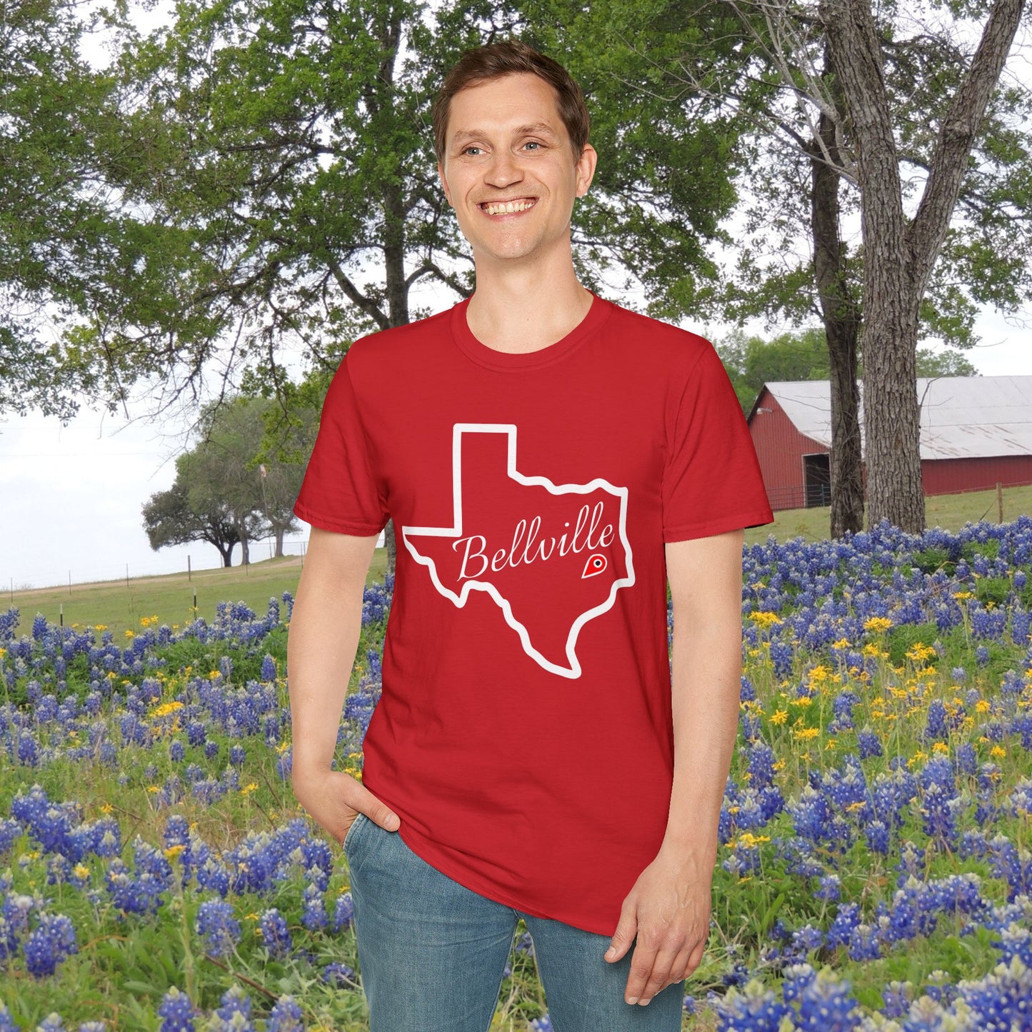 Bellville Texas Adult T-shirt