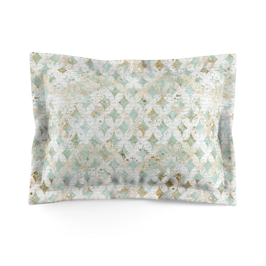 Faded Correspondence Microfiber Pillow Sham