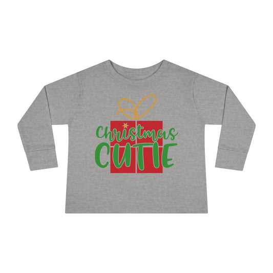 Christmas Cutie Toddler Long Sleeve Tee