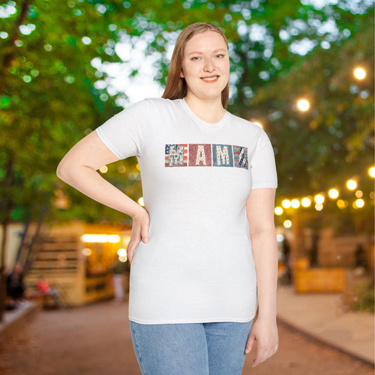 Mama (America Colors) Adult T-shirt