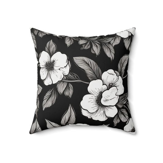 Black & White Daisies Duvet Bedding Set