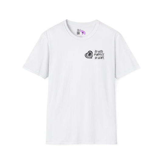 "Go With Purpose In Heart" Hinckley Quote Adult T-shirt