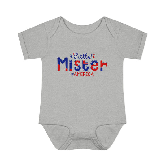 Little Mister America Baby Rib Bodysuit