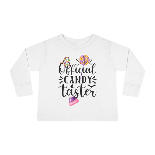 Official Candy Taster Toddler Long Sleeve Tee