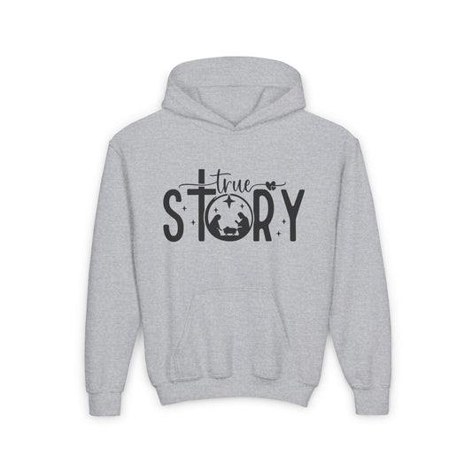 True Story (Nativity) Youth Heavy Blend Hoodie