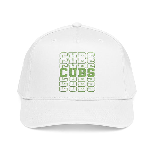 Cubs Stacked Letters Mid Profile Baseball Cap