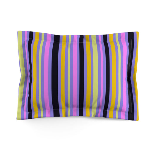 Midnight Pop Stripes Pillow Sham