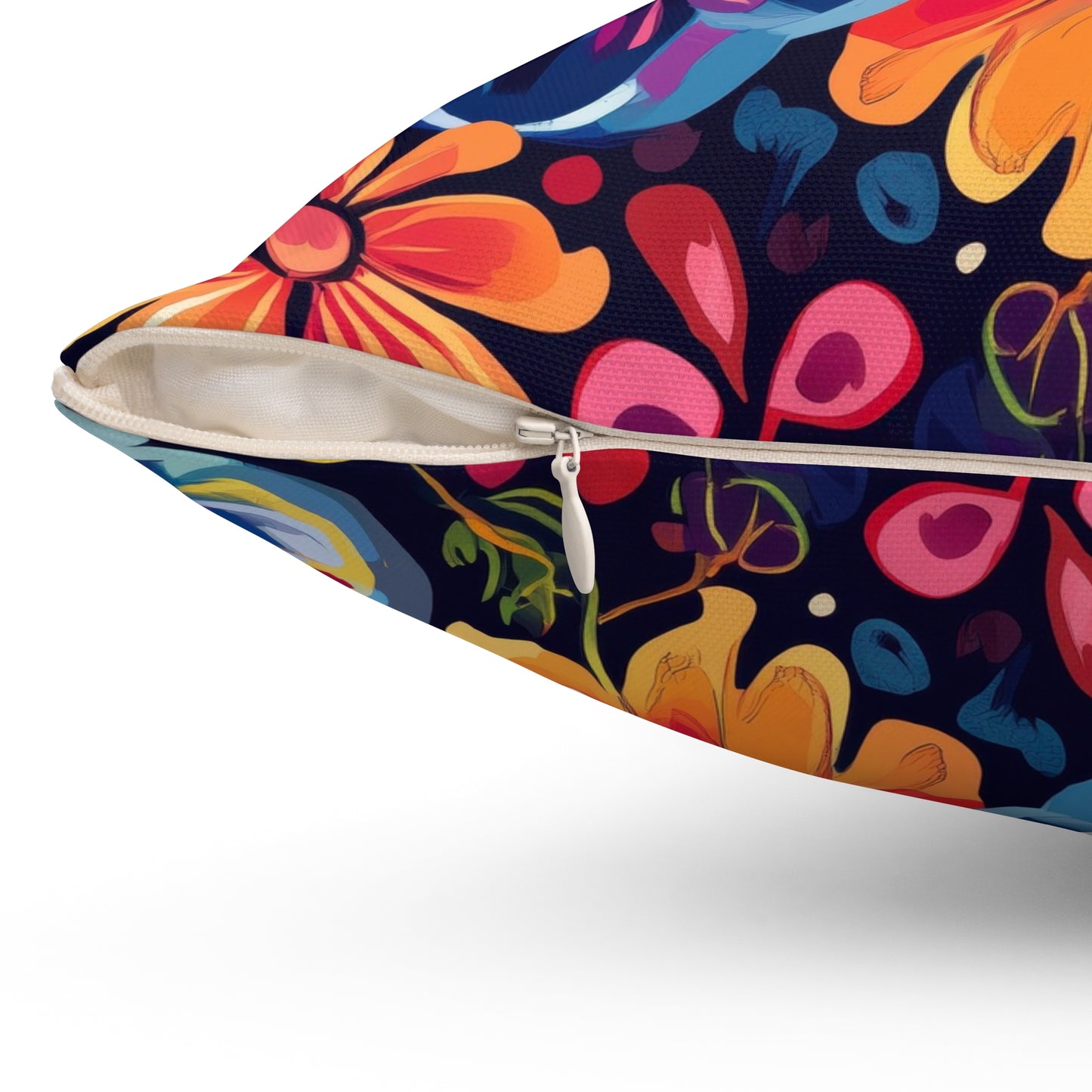 Floral Fiesta Throw Pillow