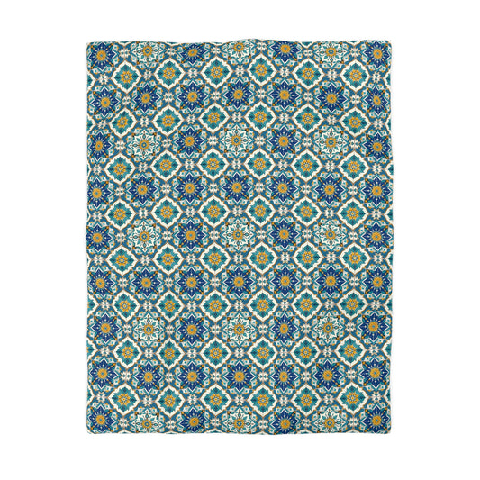 Mediterranean Lace Microfiber Duvet Cover