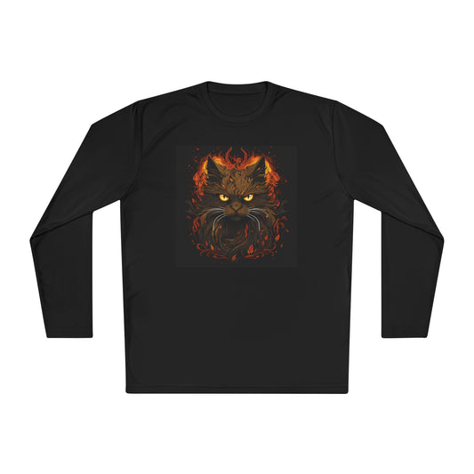 Creepy Black Cats 8 Adult Long Sleeve Tee