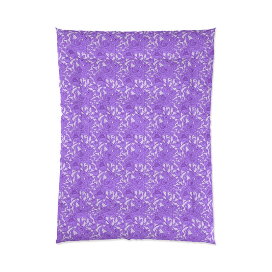 Lavender Peony Symphony Comforter