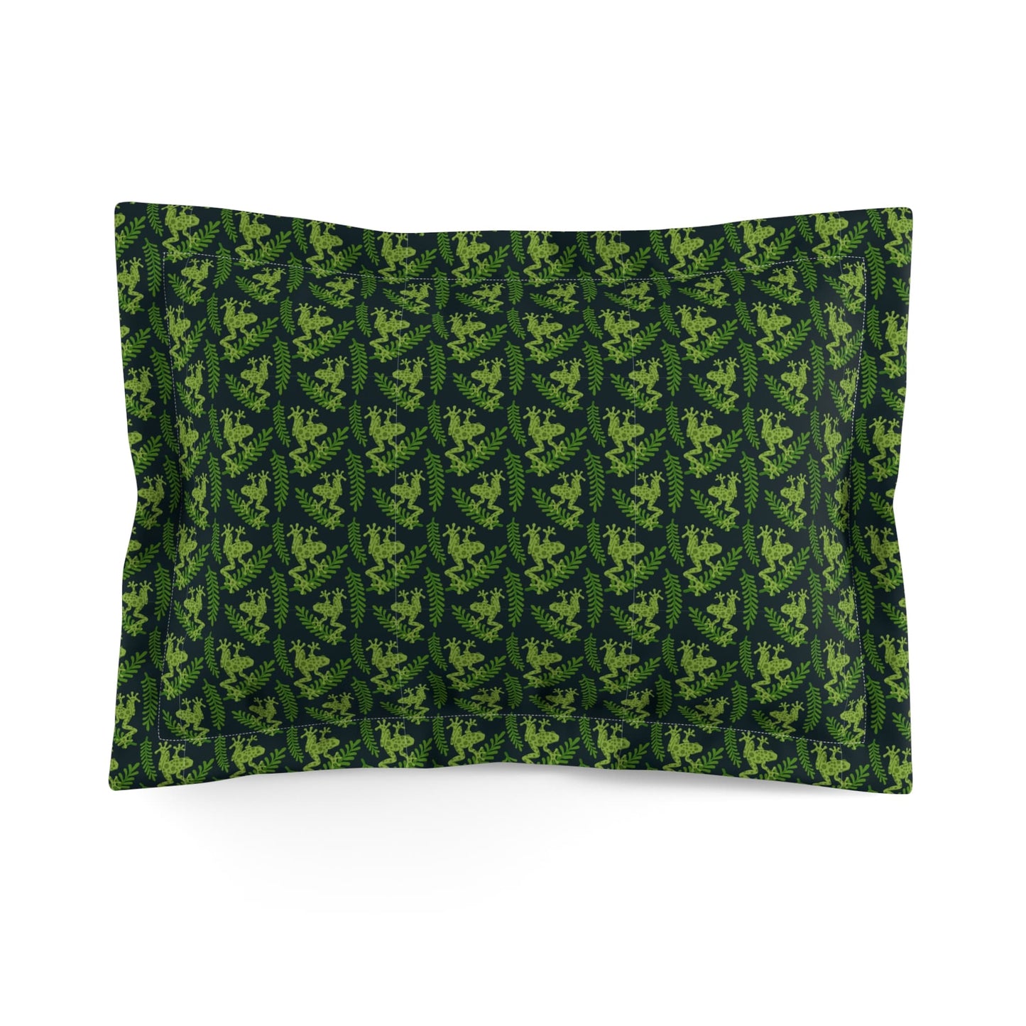 Emerald Canopy Frogs Pillow Sham