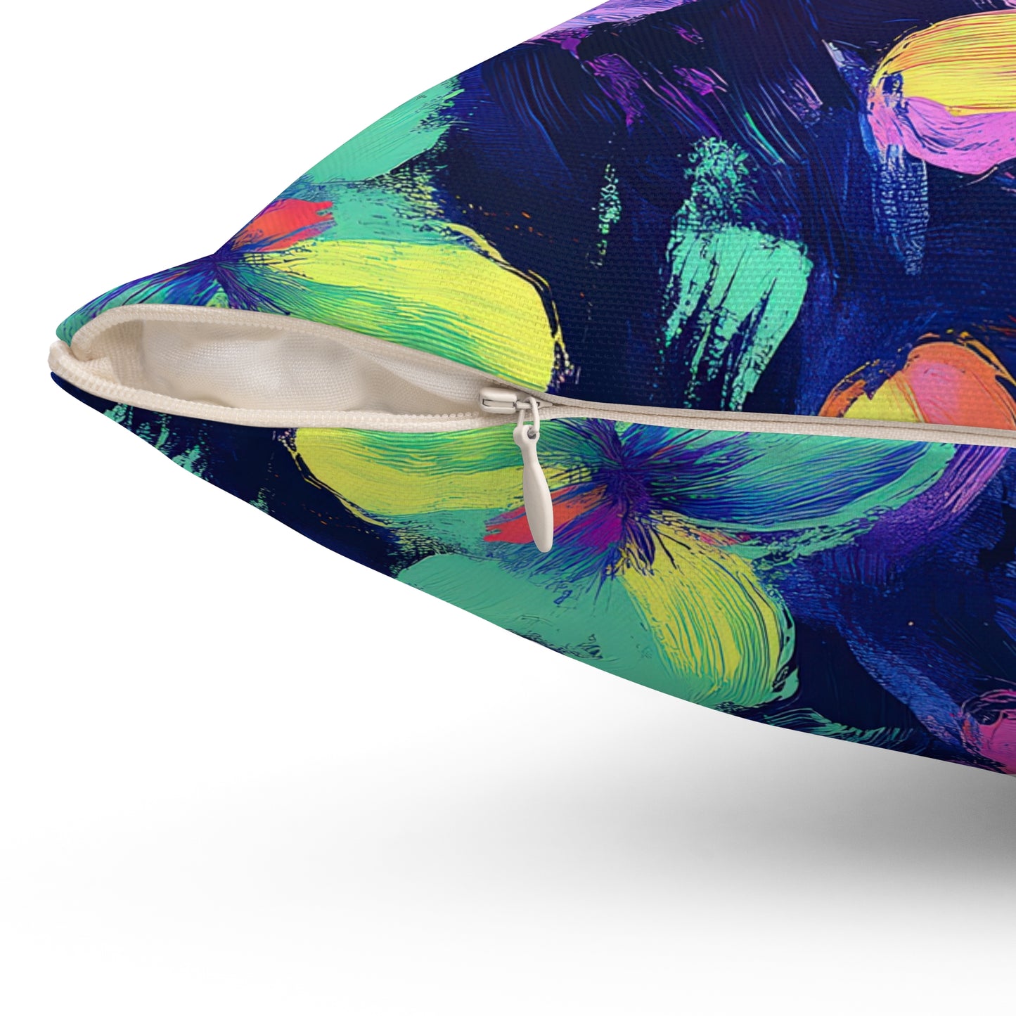 Watercolor Flowers Throw Pillow