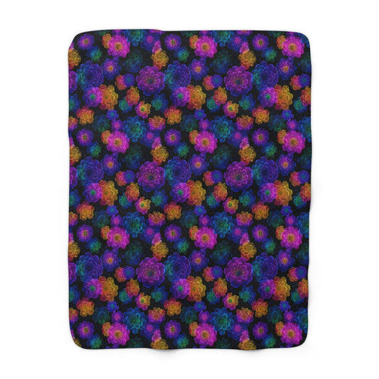 Luminous Carnations Fleece Blanket