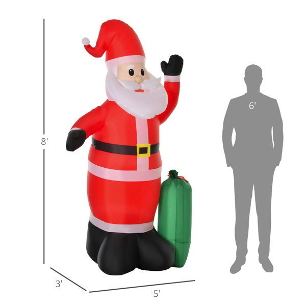 Christmas Santa 8ft Inflatable