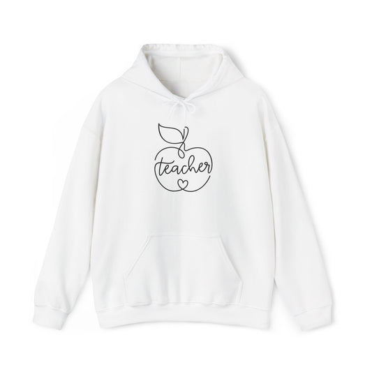 Teacher w/Apple Heavy Blend™ Hooded Sweatshirt