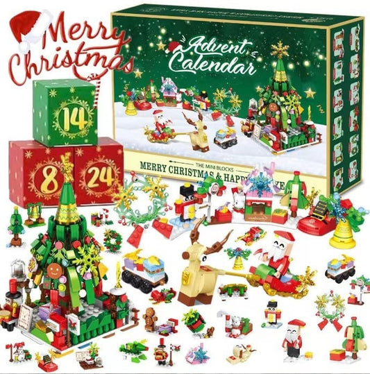 Christmas Advent Calendar Building Block Set – Holiday Countdown Collection