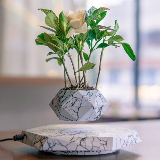 Levitating Plant Pot Marble Planter