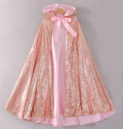 Sequined Hooded Dress-Up Cloak
