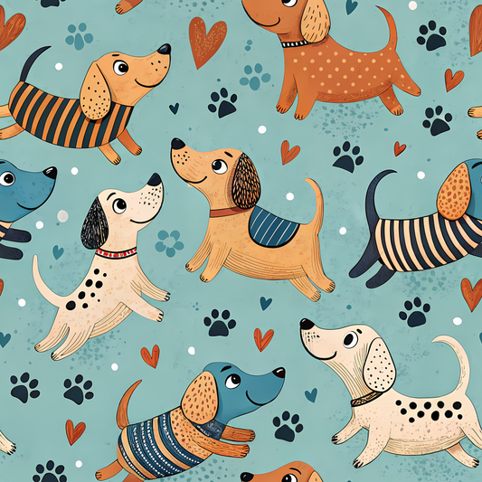 Dapper Doggies Duvet Bedding Set