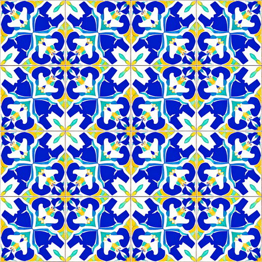 Blue Horizon Mosaic Basic Bedding Set