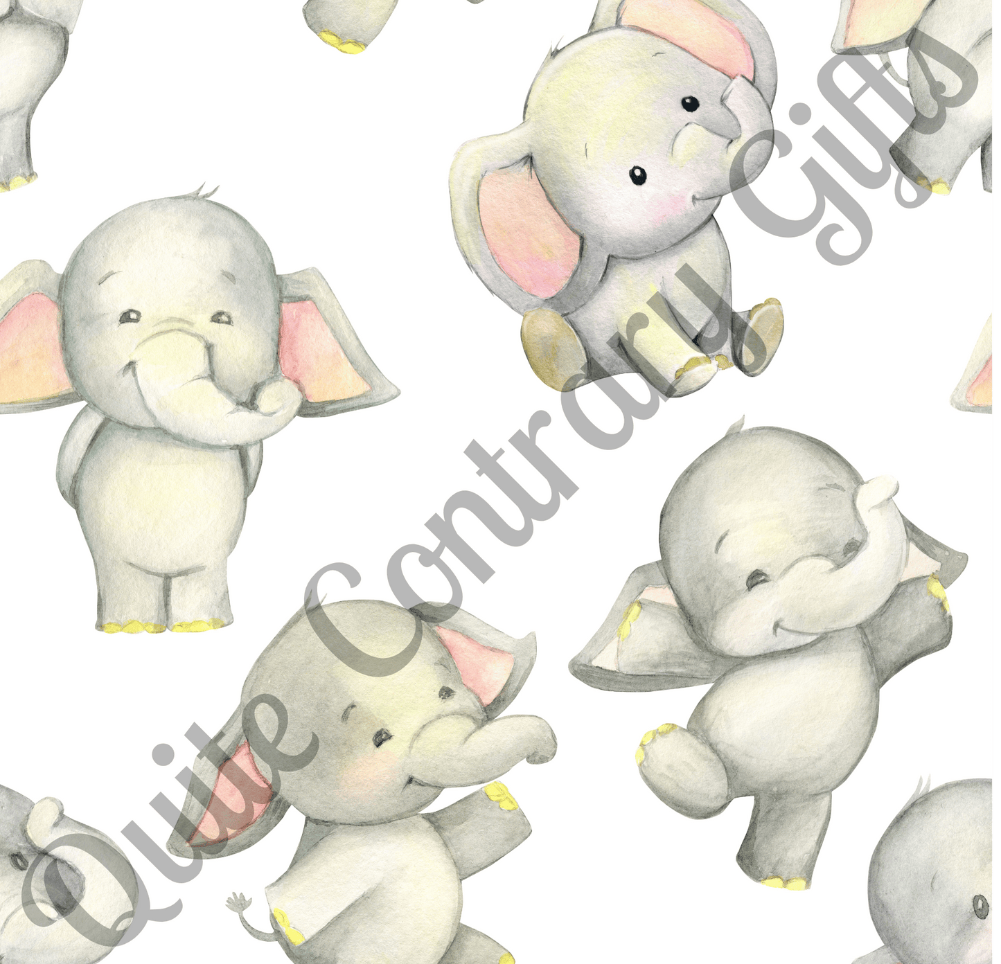 Dancing Elephants Microfiber Duvet Cover