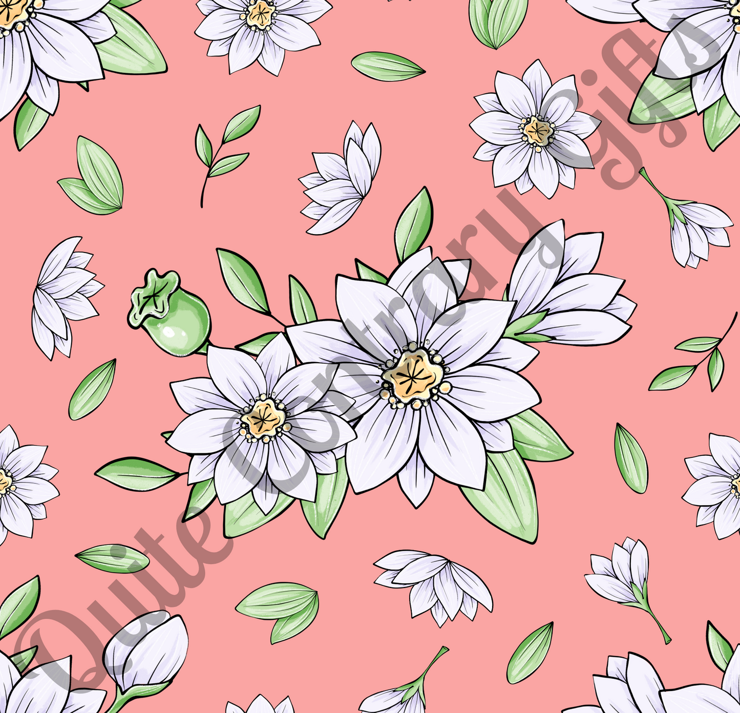 Jasmine Blush Garden Microfiber Duvet Cover