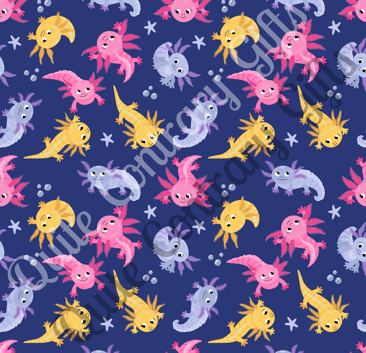 Axolotl Lagoon Microfiber Duvet Cover