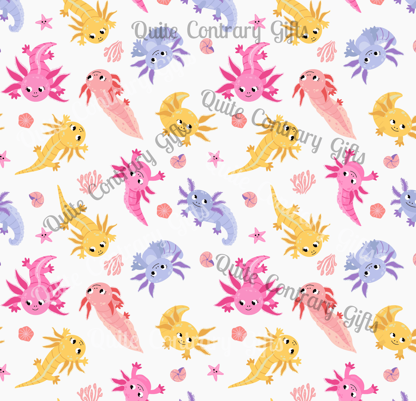 Axolotl Whimsy Microfiber Duvet Cover