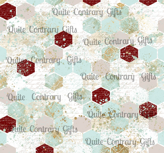 Love Letters & Honeycomb Basic Bedding Set