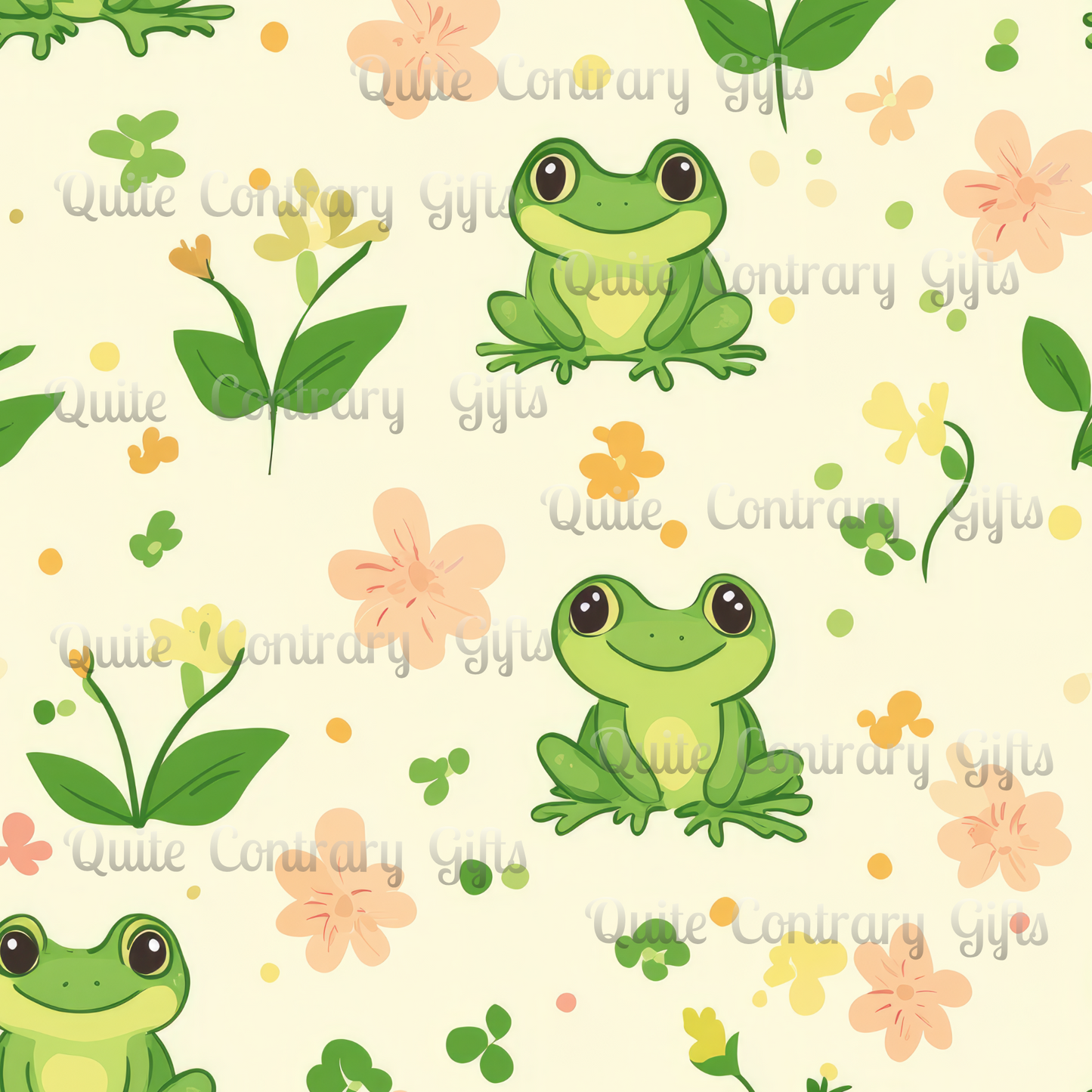 Froggy Meadow Microfiber Duvet Cover