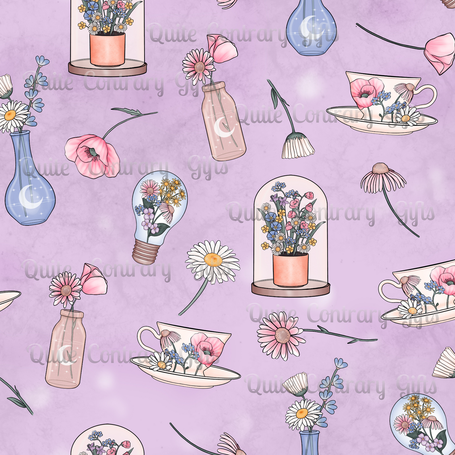 Lilac Meadow Keepsakes Microfiber Duvet Cover
