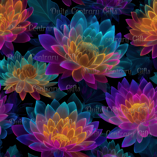 Luminous Lotus Microfiber Duvet Cover