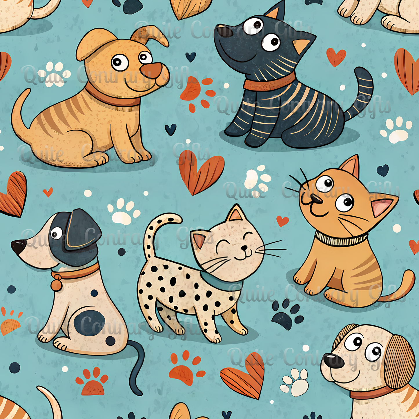 Paws & Whiskers Microfiber Duvet Cover