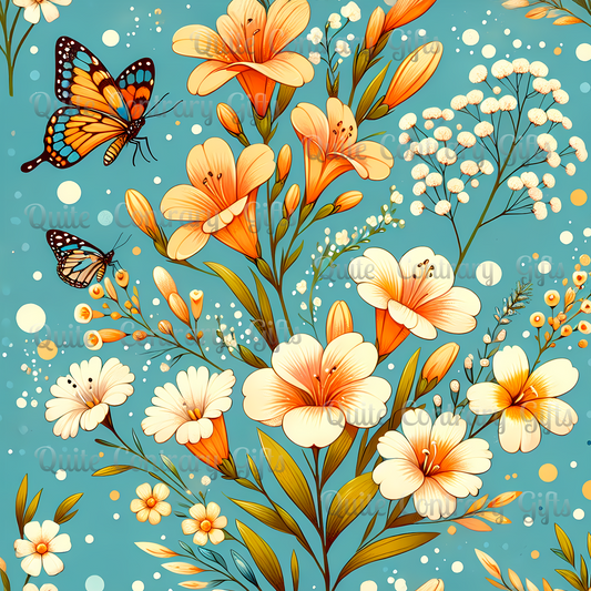 Petals & Wings Duvet Bedding Set