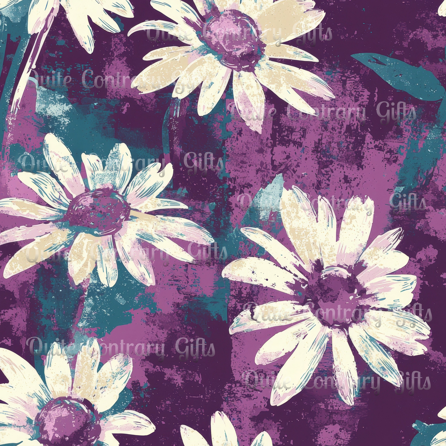 Twilight Daisy Meadow Microfiber Duvet Cover