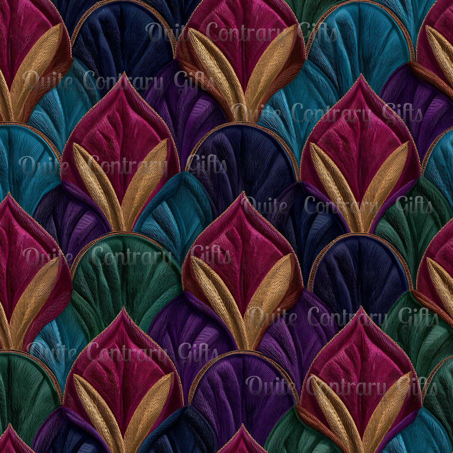 Velvet Night Garden Print Microfiber Duvet Cover