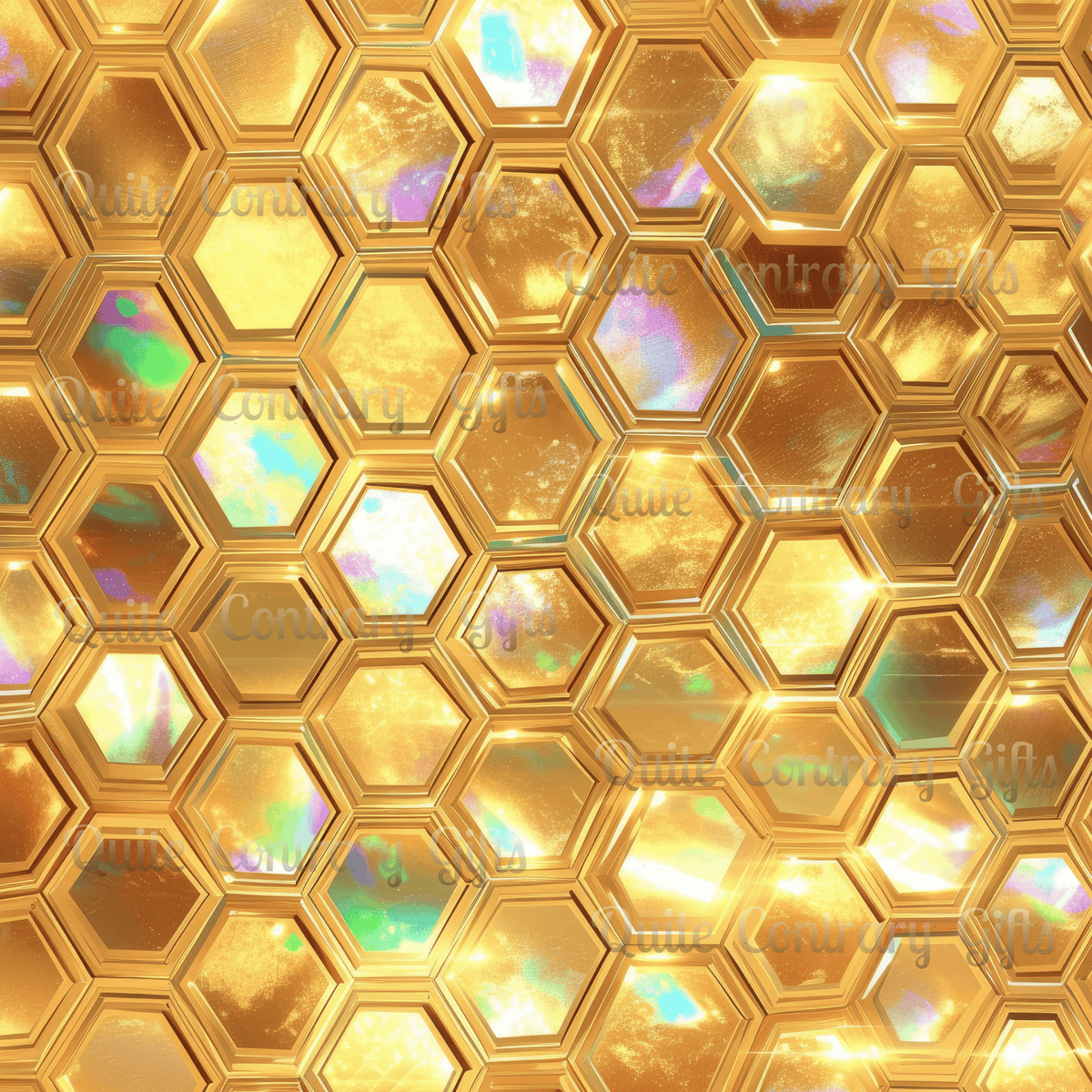 Golden Prism Grid Microfiber Duvet Cover