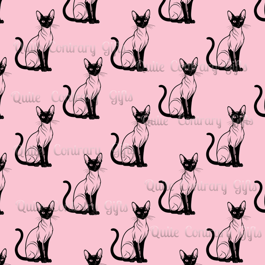 Siamese Charm – Pink Whisper Comforter