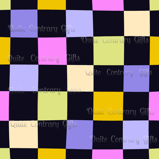 Joyful Checkerboard Comforter