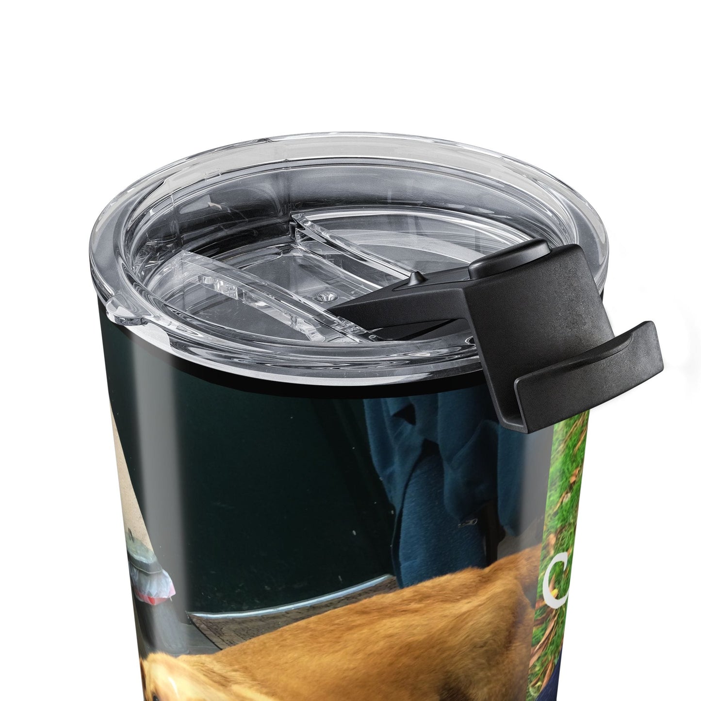 Personalized 2 Photo Portrait 20oz Stainless Steel Tumbler – Upload Your Own Pictures